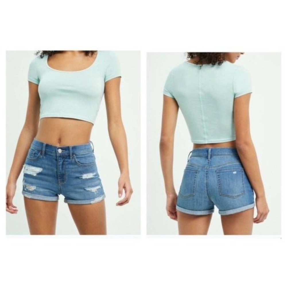 PacSun | Super Stretch Shortie Distressed Shorts
